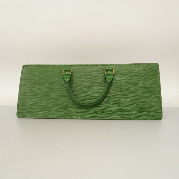 Auth Louis Vuitton Epi Sac Triangle Sac Triangle M52094 Handbag Borneo Green - Picture 3 of 13